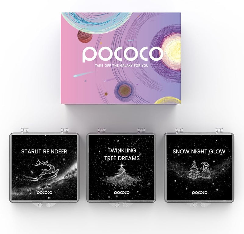 POCOCO Starlit Christmas Series Discs, 5K Resolution, Realistic Patterns, 3 Pieces - Image 1